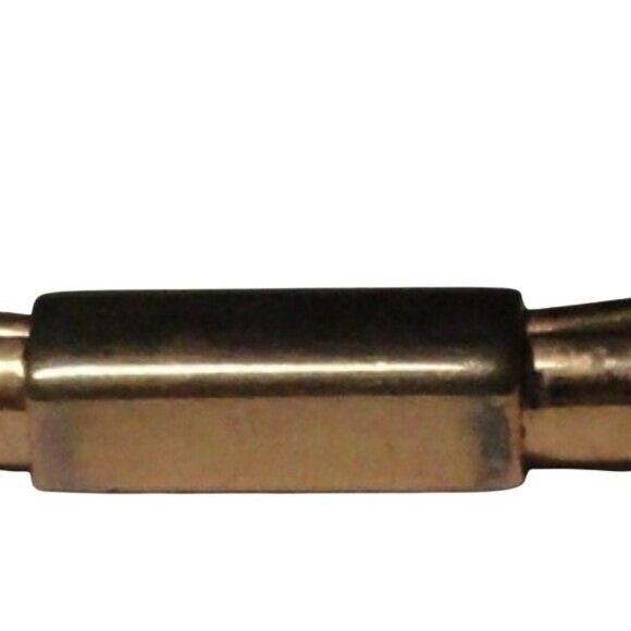 Vintage Collar Bar Gold Tone Tie Clip Elegant Mens Accessory Retro Style - Picture 6 of 8